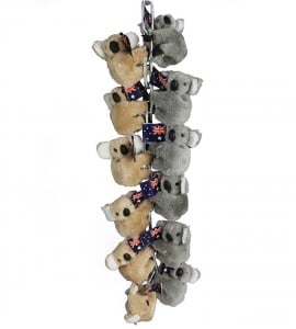 Cling Koalas With Flags 12 Pack