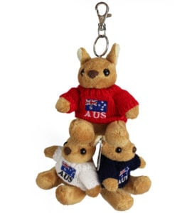 Kangaroo in Jumper Plush Keyring