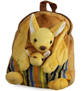 Kangaroo and Joey Plush Backpack