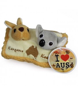 Koala and Kangaroo Plush Coin Bag