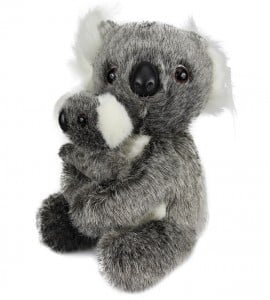Australian Made Koala and Baby Plush Toy 21cm