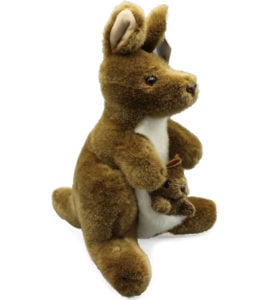 Australian Made Kangaroo with Joey Plush Toy 30cm