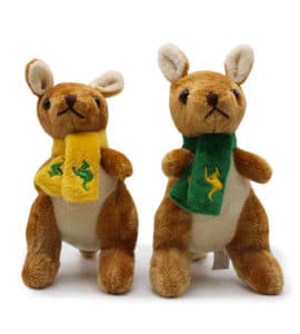 Kangaroo with Scarf Plush Toy 16cm