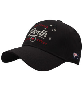 Black Perth Sports Cap