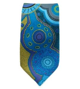 Australian Made Kangaroo Story Outstations Tie