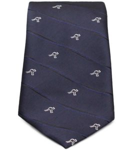 Australian Made Dark Blue Kangaroo Tie