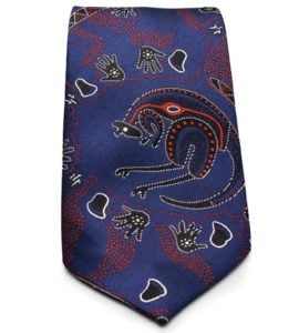 Australian Made Navy Kangaroo Tie