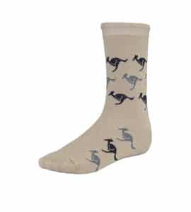 Australian Made Beige Kangaroo Socks