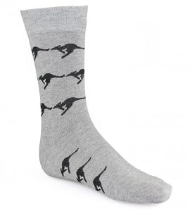 Australian Made Grey Kangaroo Socks