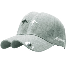 Grey Single Roo Cap