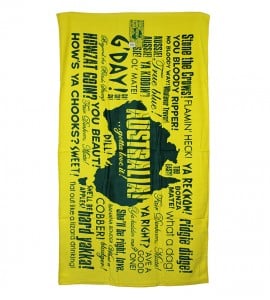 Australian Slang Towel