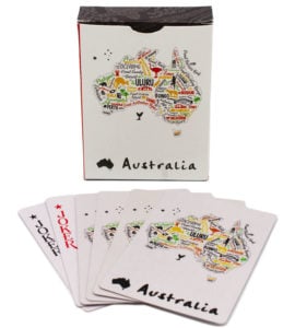 Australian Map Playing Cards