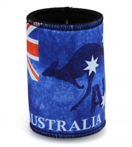 Australian Flag and Kangaroo Wetsuit Cooler