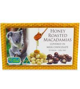 Honey Roasted Chocolate Macadamias 135g
