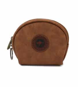 Suede Coin Bag Half Moon Large