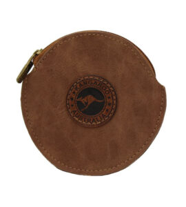 Suede Coin Bag Round
