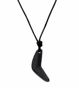 Iron Ore Boomerang Necklace
