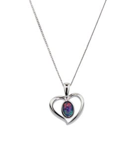 Australian Made Opal Triplet Pendant Necklace