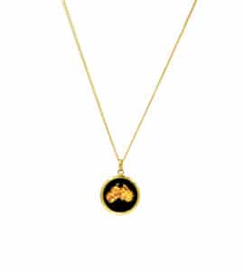 Australian Made Gold Australia Map Necklace