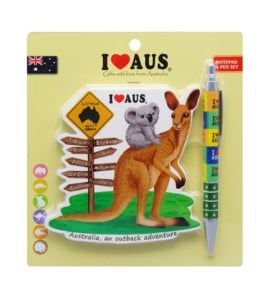 Kangaroo and Koala Notebook and Pen Set