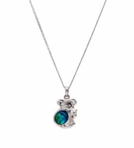 Paua Shell Koala Necklace