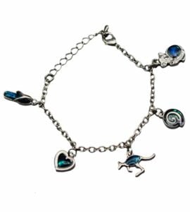Paua Shell Charm Bracelet