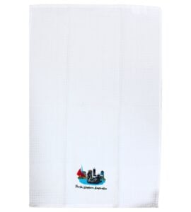 White Perth Swan Tea Towel