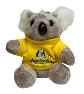 Koala with Yellow Shirt Plush Keyring