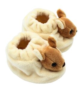 Plush Kangaroo Booties Baby