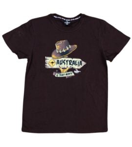 Brown Australian Roadsign and Hat T-Shirt