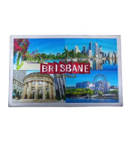 Brisbane Montage Foil Magnet