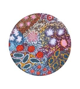 Aboriginal Grandmother's Country Ceramic Coaster