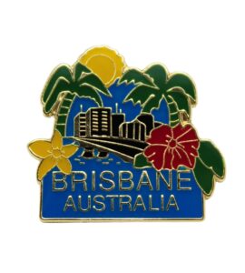 Brisbane Skyline Pin