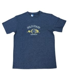 Navy Gold Coast with 2 Roos T-Shirt