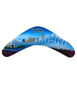 Brisbane Boomerang Resin Magnet