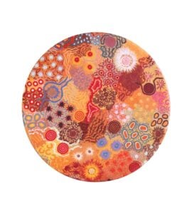 Aboriginal Women's Ceremonial Place Ceramic Coaster
