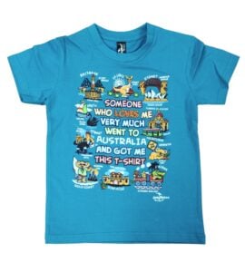 Blue Someone Loves Me Kids T-Shirt