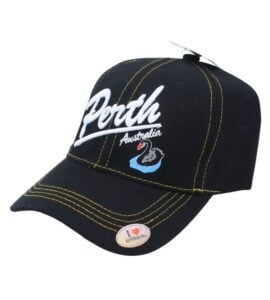 Black Perth Swan Cap