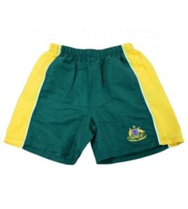 Green and Gold Coat Of Arms Shorts