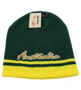 Green and Gold Australia Beanie