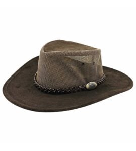 Brown Summer Breeze Leather Hat