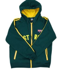 Green and Gold Australia Zip-up Hoodie