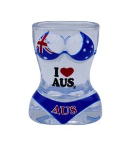 Small Bikini Flag Shotglass