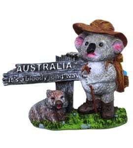 Bloody Long Way Koala Resin Magnet
