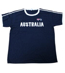 Navy and White Applique T-Shirt