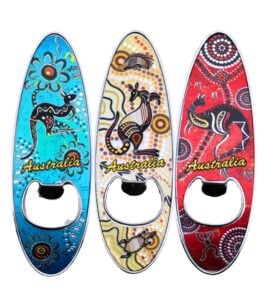 Kangaroo Surfboard Magnet Bottle Opener