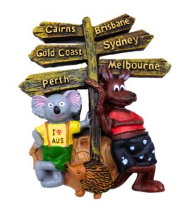 Australian Animals and Sign Resin Magnet