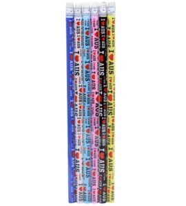 I Love AUS Pencils 6 Pack
