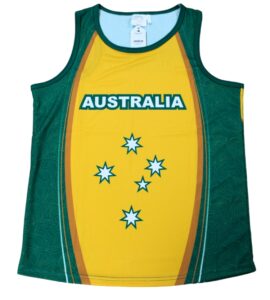 Green and Gold Australia Singlet