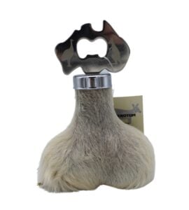 Australian Made Large Map Kangaroo Scrotum Bottle Opener